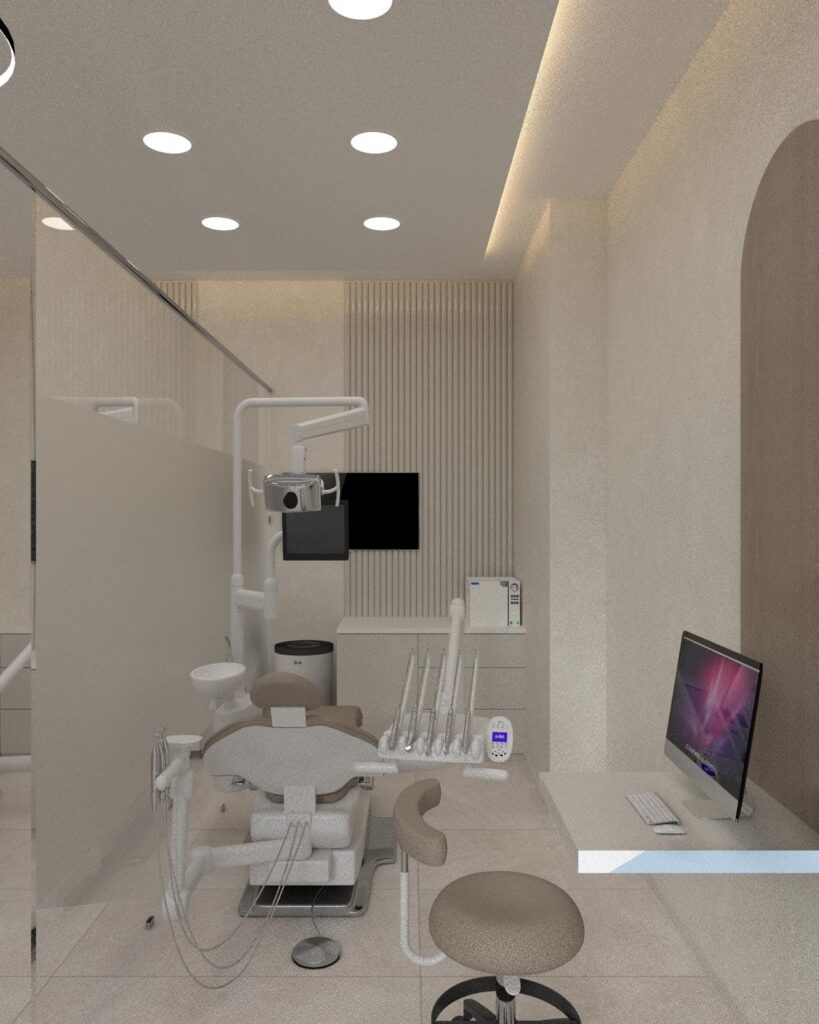 Dental treatment in progress at Basil Dental Clinic, Sector 82A, Gurugram